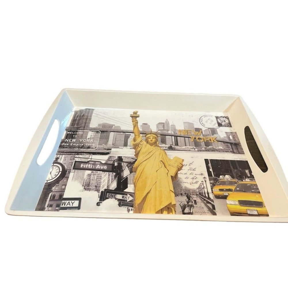 Home Essentials Serving Tray New York NYC New York City Sandy Hook Statue Of Lib